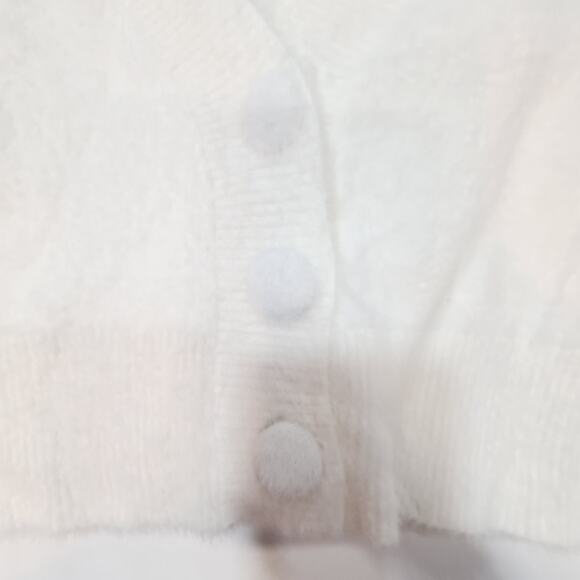 MORE TO COME Izzy Buttoned Cardigan in Ivory Large - Picture 3 of 9